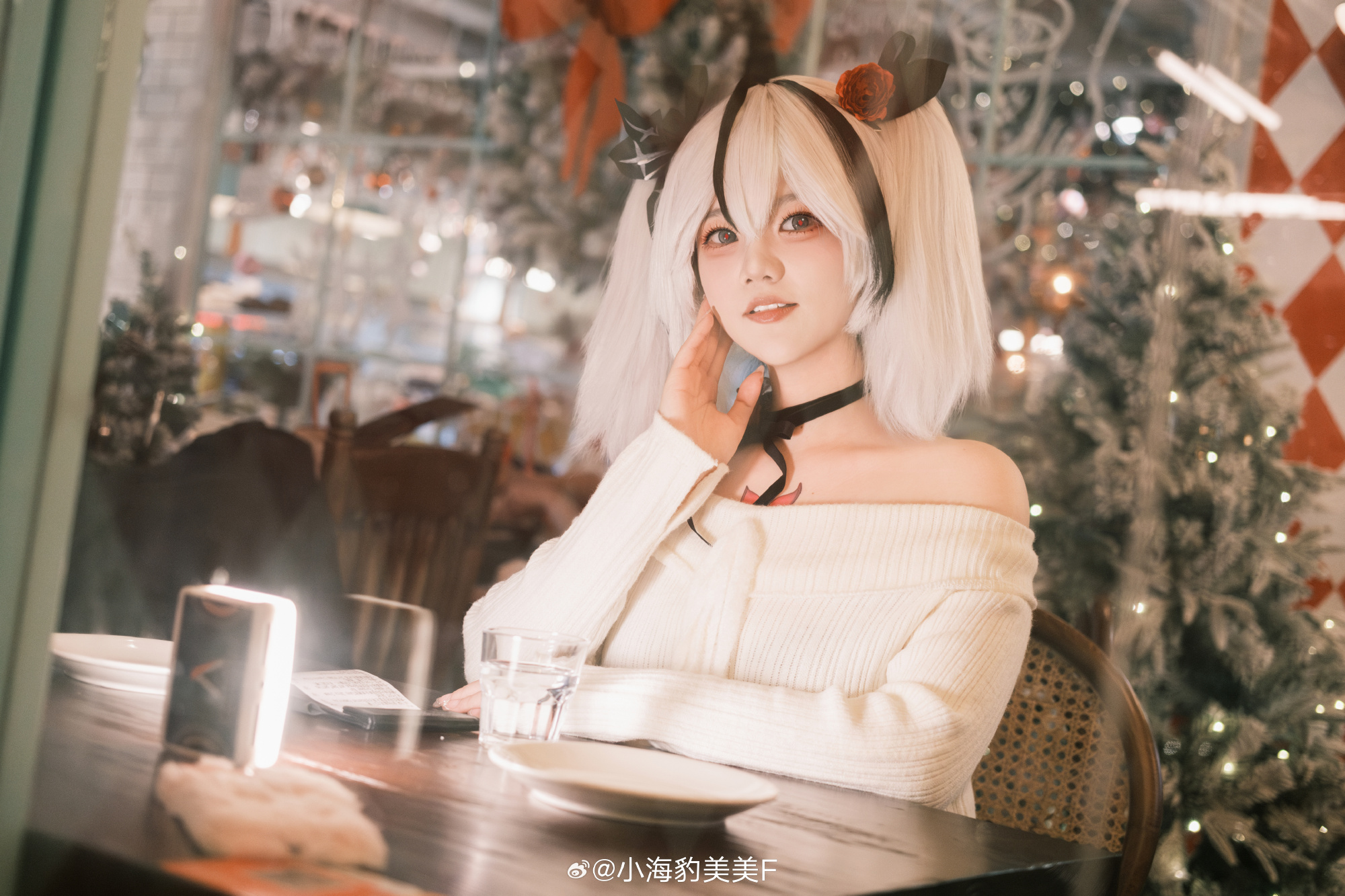 COSPLAY 和我一起的晚餐，有没有和开心呀～漂泊者💕 鸣潮 椿@小海豹美美F