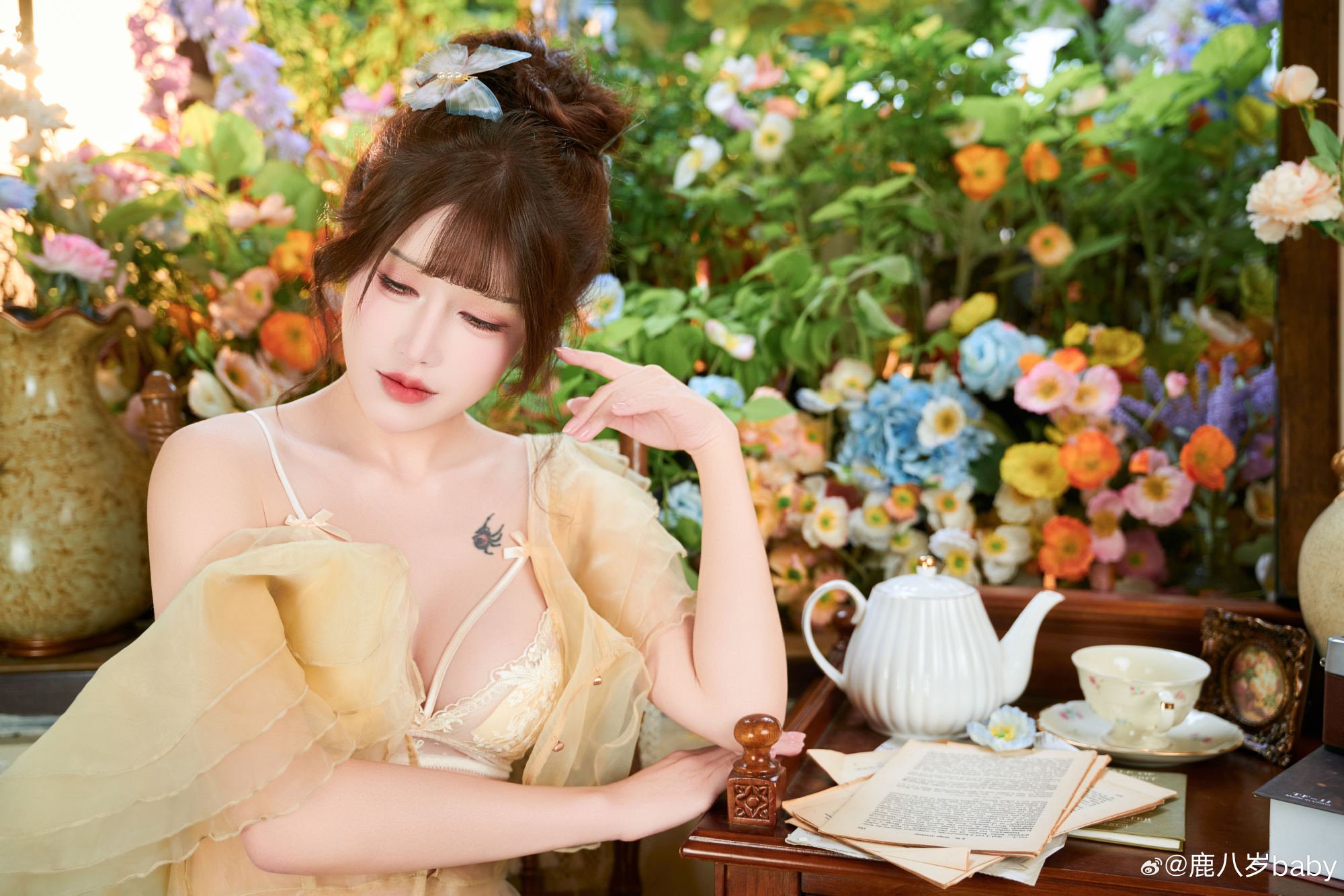 少女写真 要一百个春天死蝴蝶才会忘却相思@鹿八岁baby