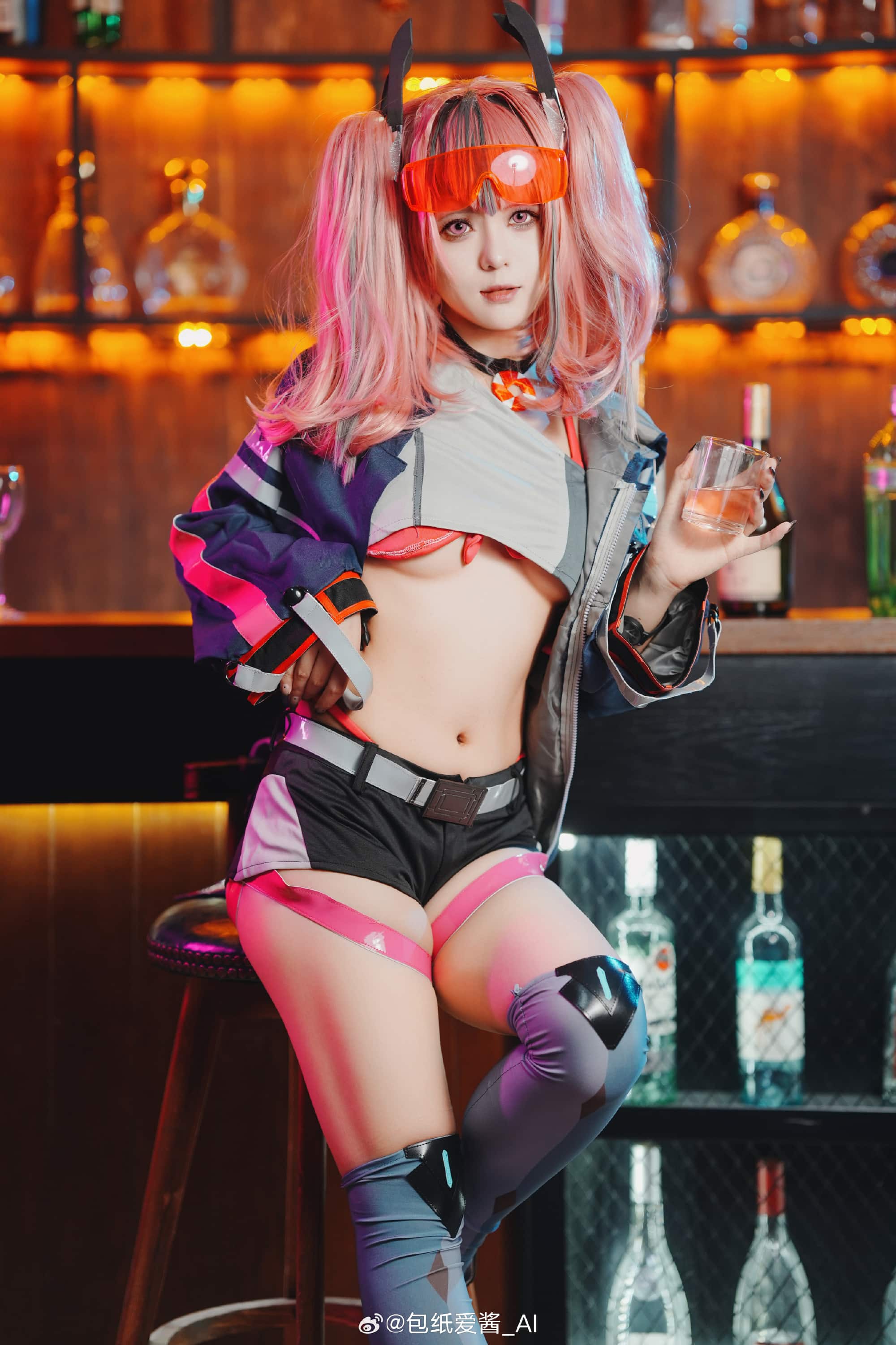 碧蓝航线布莱默顿原皮cos @包纸爱酱_AI