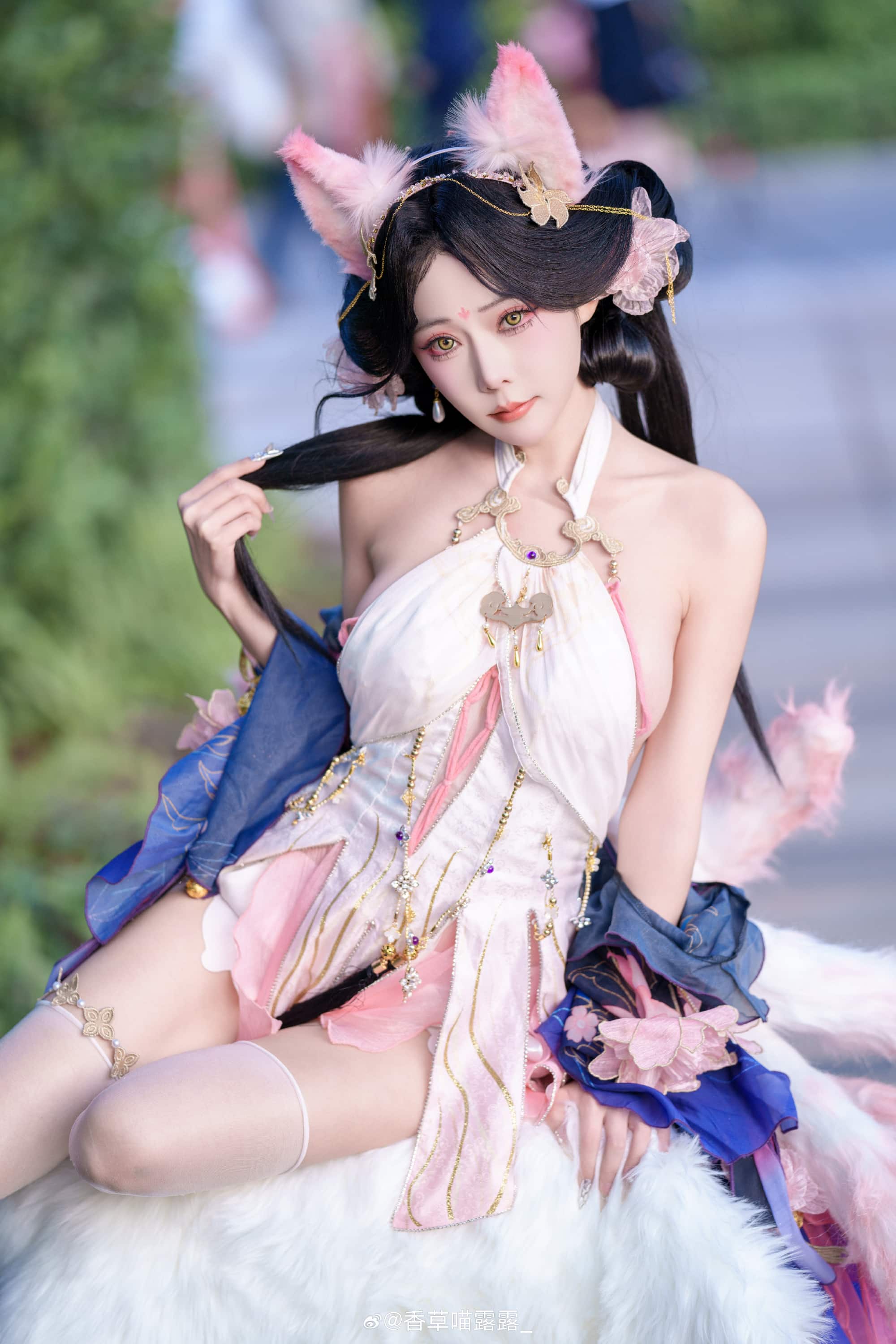 Cosplay 永劫无间 玉玲珑@香草喵露露_