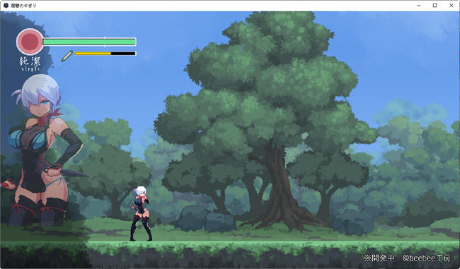复仇的夜雾 V0.31 动作确认日文版 像素ACT游戏