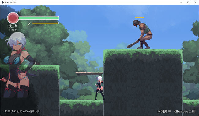 复仇的夜雾 V0.31 动作确认日文版 像素ACT游戏