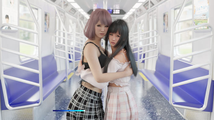 电车上的个性女孩 官方中文版 互动SLG游戏