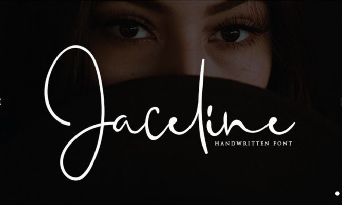 10款纤细优雅的英文手写字体