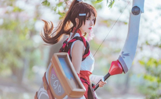 桜桃喵 – 花见巫女 超精美cosplay美图