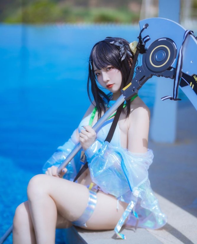 二佐Nisa 泰拉夏日纪事 方舟羽毛笔泳装