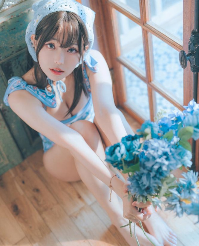 ElyEE子 復古水藍花 Vintage Aqua Blossom
