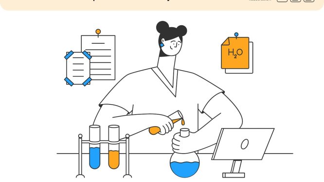 学生化学实验矢量插画素材 Student Conducts an Experiment in Chemistry Class