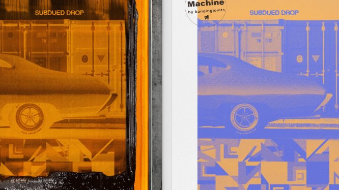 丝网印刷效果PSD模板 Silkscreen Print – Photoshop Effect