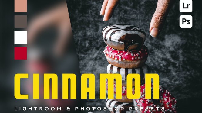 6 个美食摄影调色滤镜 Lightroom 和 Photoshop 预设 6 Cinnamon Lightroom and Photoshop Presets