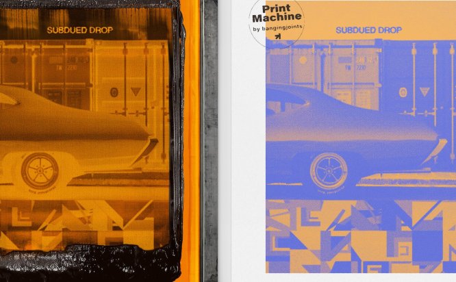 丝网印刷效果PSD模板 Silkscreen Print – Photoshop Effect